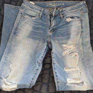 American Eagle Super Stretch Light Blue Jeans